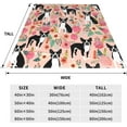 thumbnail image 4 of Boston Terrier Blanket Boston Dog Decor Pink Throw Blanket Gifts for Girls Boys Dog Lover Winter Couch Bedding Super Warm Soft Plush Lightweight Fleece Flannel Blanket for Kids Adult Men Women 60"X50", 4 of 6