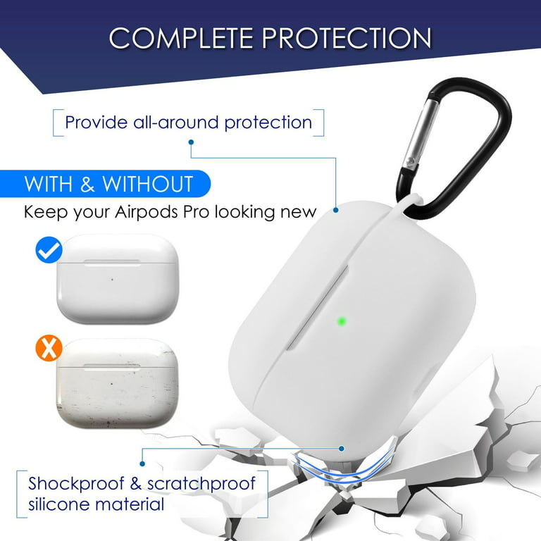 offset Lav Pearly Insten Shockproof Silicone Protective Skin Compatible with Apple AirPods  Pro 2019 Charging Case, Supports Wireless Charging, Includes Carabiner  Keychain, White - Walmart.com