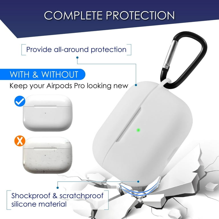 offset Lav Pearly Insten Shockproof Silicone Protective Skin Compatible with Apple AirPods  Pro 2019 Charging Case, Supports Wireless Charging, Includes Carabiner  Keychain, White - Walmart.com