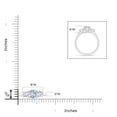thumbnail image 4 of ANGARA Natural Classic Round Aquamarine and Diamond Three Stone Ring in 925 Sterling Silver for Women (Size-6mm) | March Birthstone, Anniversary, Jewelry Gift for Women | Natural Aquamarine Ring, 4 of 9