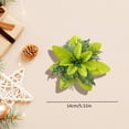 thumbnail image 3 of 2 Pcs Christmas Artificial Glitter Poinsettia Flowers,Christmas Tree Decoration,5.51 inch Glitter Poinsettia Flowers,Christmas Artificial Flowers for Tree Ornaments,Wreath, Mantel & Home Decor, 3 of 7