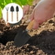 thumbnail image 4 of KAKOWELY Mini pala de mano de hierro, 3 piezas, paleta y rastrillo para jardín, exterior y camping (negro), 4 of 4