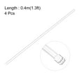 thumbnail image 2 of Unique Bargains 4pcs Clear Rigid PVC Pipe 3/8'(9mm) ID x 1.3ft 0.02' Wall Round Tube Tubing, 2 of 5