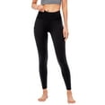 thumbnail image 1 of Women Fleece Yoga Pants with Pockets Wide Waistband Running Workout, 1 of 8