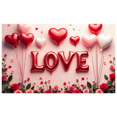 thumbnail image 3 of Love Heart Backdrop Banner Valentine's Background Romantic Party Wedding Photography Props Decorations Special Event Photo Booth Display, 3 of 4