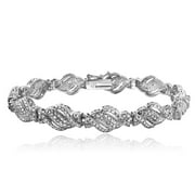 SILVERSPECK 1/4 Ct Diamond Twist Bracelet