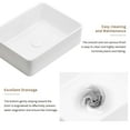 thumbnail image 3 of Bathroom Vessel Sink,Small Sink Above Counter,White Porcelain Ceramic,Bathroom Vanity Sink,Rectangle 02, 3 of 6