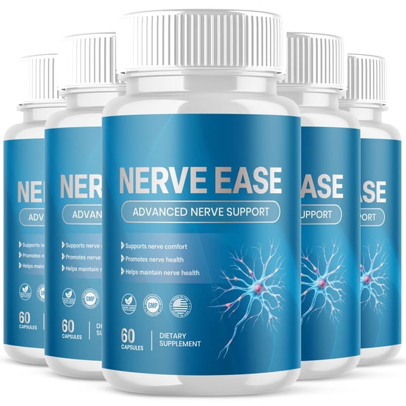 Nerve Ease Advanced Nerve Health Support Pills Natural Vitamin Supplement NerveEase 300 Capsules