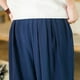 thumbnail image 5 of Pantalones largos para hombre, casuales, de moda, para vacaciones, lisos, casuales, con cintura elástica y bolsillos., 5 of 9