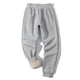 thumbnail image 4 of Pantalones largos de invierno para hombre, rectos, de terciopelo, informales, de uso diario, de rayón, 4 of 4