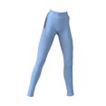thumbnail image 4 of Leggings de cintura alta a escala 1/6, ropa para figura, minipantalones de yoga para entrenamiento para mujer de 12 pulgadas azul claro, 4 of 6
