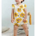 thumbnail image 3 of Emy Dola Newborn Baby Girls Snap-up Rompers 100% Cotton Toddler Infant Flutter Short Sleeve Bodysuit For 0-24M,1pcs, 3 of 8