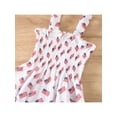 thumbnail image 5 of Hirigin Newborn Baby Girl 4th of July Outfit America Flag Sleeveless Straps Romper Headband Set Independence Day Clothes, 5 of 7