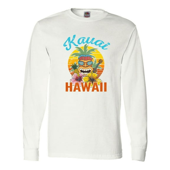 Inktastic Kauai Hawaii Vacation Tiki Long Sleeve T-Shirt