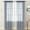 Gray, variant on 2 Panels solid-color transparent rod-pocket sheer curtains, window curtains, available in multicolor, suitable for kitchens, bedrooms, living rooms, study rooms, and courtyards (39W x 51H)