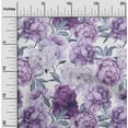 thumbnail image 2 of oneOone Cotton Cambric Purple Fabric Floral Sewing Material Print Fabric By The Yard 42 Inch Wide-FS, 2 of 6