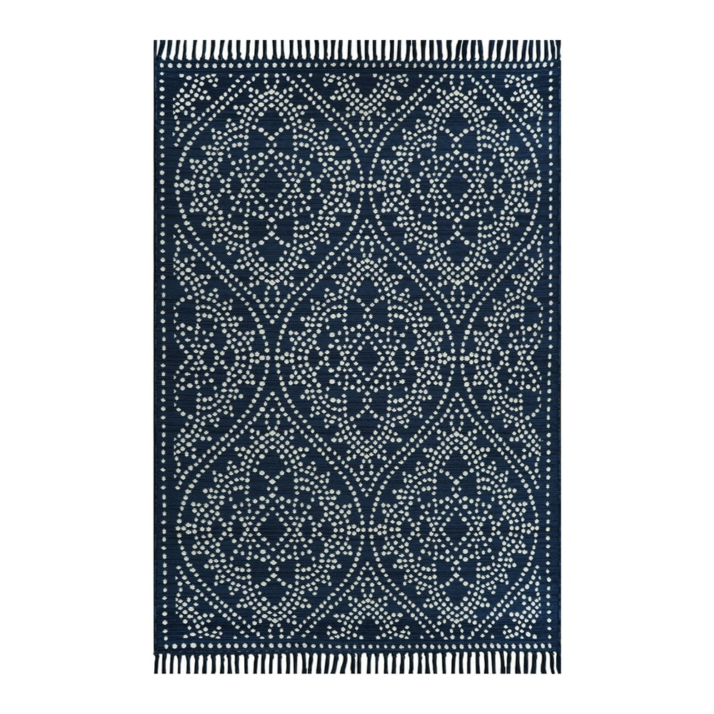 Better Homes & Gardens 7' X 10' Blue Medallion Outdoor Rug Walmart
