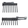 thumbnail image 3 of Pull Out Trousers Rack, Detachable Stainless Steel Left Side Mounting Pull Out Pants Rack Non Break Rugged Space Saving Effort Saving with 9 Arms for Wardrobe, 3 of 7