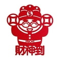 thumbnail image 4 of Pegatinas chinas para puerta del año de la serpiente Lunar, Material de fieltro, señal de bienvenida para paredes de TV, decoración de paredes de sofá dios de la riqueza, 4 of 8