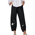thumbnail image 2 of SMihono Pantalon en Lin pour Femmes Mode Grande Taille Décontracté Ample avec Poches, jusqu'à 65% de Réduction!, 2 of 5