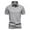 Gray, variant on WREESH Men's Lapel Collar Button Henley T-Shirts Solid Color Short-Sleeved Fashionable Tops Black