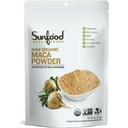 Sunfood Superfoods Raw Maca Root Organic Superfood Powder with Vitamin B1, 8 Oz
