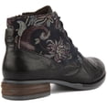 thumbnail image 3 of Josef Seibel Sanja 10 Women's Lace Up Leather Floral Ankle Boot In Navy Size 9, 3 of 6