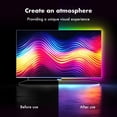 thumbnail image 3 of TV LED Backlight, RGB TV Backlight for 32-43 inch TVs, APP Remote Control,  Sync Color Changing Strip Lights,for Bedroom Gaming (USB Without Adapter), 3 of 6