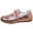 Pink, variant on Fashion Athletic Shoes for Women Running Errands & Weekend Wear Fashion Solid Color Leather Low Top Casual Shoes Comfortable Daily Walking For Ladies Breathable On Loafers