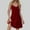 Wine, variant on Coorders Sleeveless Midi Dress, Women’s and Women’s Plus, Black,Size,S