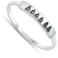 thumbnail image 4 of Vintage Oxidized Trees Ring .925 Sterling Silver Band Jewelry Female Male Unisex Size 10, 4 of 4
