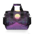 thumbnail image 7 of FORMRS Insulated Cooler Bag 24 Cans Capacity Soft Leakproof Lunch Box with Side Pockets, Black Neon Road, 7 of 7