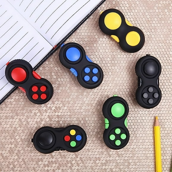 Fidget Pad With 8 Fidget Functions, Fidget Controller Stress Reducer, Fidget Toy Cube Relieves Stress And Anxiety Toys Christmas, Halloween, Thanksgiving Day easter gift