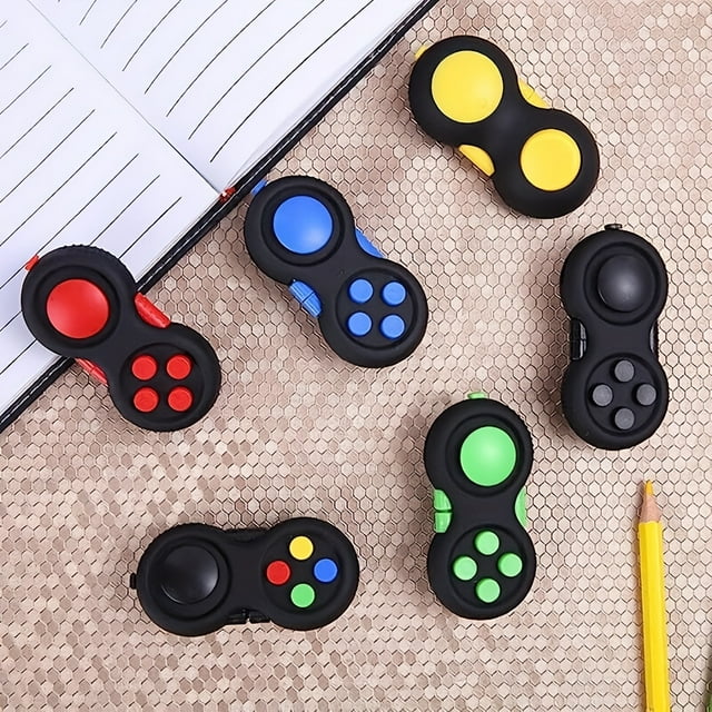 Fidget Pad With 8 Fidget Functions, Fidget Controller Stress Reducer, Fidget Toy Cube Relieves Stress And Anxiety Toys Christmas, Halloween, Thanksgiving Day easter gift