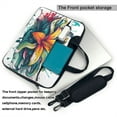 thumbnail image 3 of PUREYAH Laptop Case Bag with Compartments for Women, Flower Lily Bud Lightweight Computer Tote Bag for Men Travel Work 13 inch, 3 of 7
