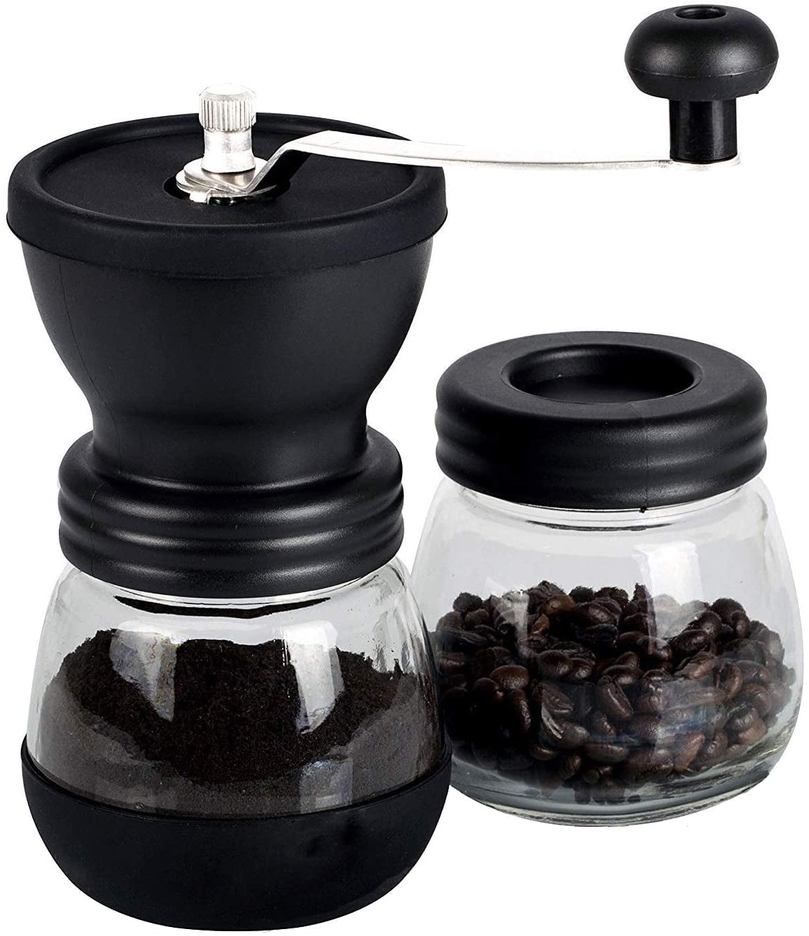 Manual Coffee Grinder Premium Stainless Steel Conical Ceramic Burr Whole Bean Ha 