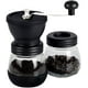 thumbnail image 1 of Molinillo de café con rebabas de cerámica negra, mango de acero inoxidable, cubierta de silicona y capacidad de 12 oz, 1 of 5