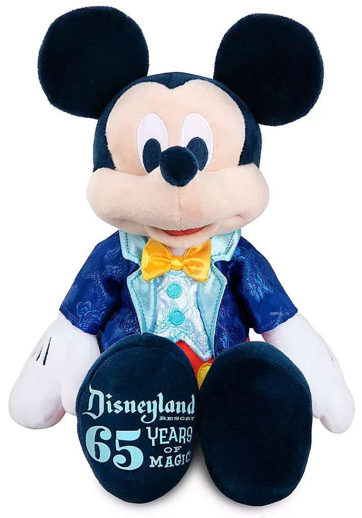 Disney Disneyland 65th Anniversary Mickey Mouse Small Plush New