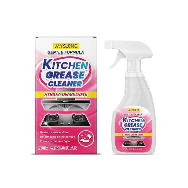 1-6pcs JAYSUING Kitchen Grease Cleaner 237ml Kitchen Degreaser for Stove Oil Stain Remover Cleaner S