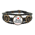 thumbnail image 1 of Pulsera marina tejida en cuero Alce de Navidad año nuevo festival de invierno, 1 of 4