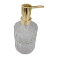 thumbnail image 4 of Dish Soap Dispenser Glass Liquid Soap Dispenser for Bathroom Countertop Home Clear Gold, 4 of 8