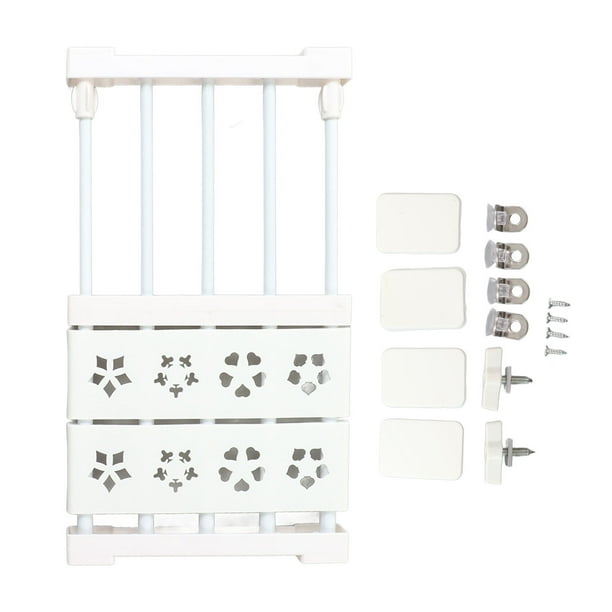 Estante de tensión extensible blanco para armario, sin taladros, telescópico, organizador, divisor, 24 cm de ancho y 30-40 cm de largo.