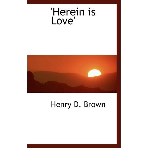 Herein Is Love' (Hardcover)