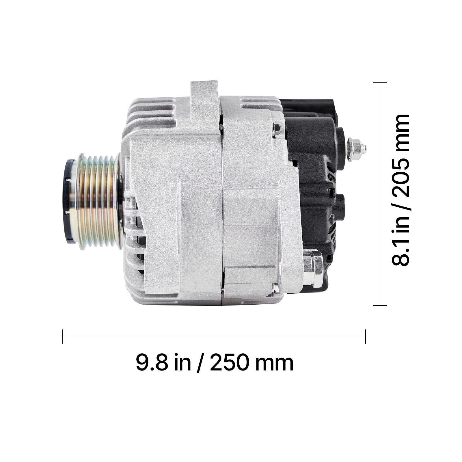 KFFKFF Automotive Replacement Alternator 11491, Fit with Hyundai Sonata 2.4L 2010-2013 and Kia Optima 2.4L 2011-2013, Features Durable Aluminum Housing and Pure Copper Coil, Part Number 37300-2G150