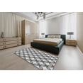 thumbnail image 4 of Ahgly Company Indoor Rectangle Patterned Platinum Gray Novelty Area Rugs, 8' x 12', 4 of 6