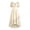 Beige, variant on Renaissance Dress Women Puff Short Sleeve Empire Waist Gown Ruched Bust High Low Hemline Maxi Length Party Dress White