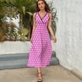 thumbnail image 3 of Neon Pink Stars Sleeveless Dress Summer Women Clothes Dress for Pregnant Women Dresses, 3 of 9