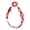 red, variant on Chic Beaded Phone Strap, Multipurpose Mobile Decoration Trendsetting Beaded Phone Cord for Smartphones Daily Travel Use
