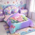 thumbnail image 2 of Manfei 3D-Printed Axolotl 7-Piece Twin Bedding,Cute Aniaml Salamander Bedding Comforter Set,Pink Reversible, 2 of 7