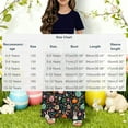 thumbnail image 3 of HOZADOIE Black Girls Dress Easter Print Spring Summer Short Sleeve Color Block Patchwork Crew Neck Relaxed Comfortable Party Dresses with Pockets for 4-14 Years, 3 of 6